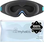 MyHalos 3D Schlafmaske mit Augenmulden – Augenmaske zum Schlafen ohne Augendruck, ideal für Seite...