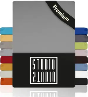 STUDIO Premium Spannbettlaken 90x200cm, 90x220cm, 100x200cm & 100x220cm – Jersey