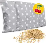 Kirschkernkissen Mikrowelle 55x20 cm - Körnerkissen Nacken Schulter - Wärmekissen Mikrowelle - Nackenwärmer - Kirschkernkissen groß - Körnerkissen Mikrowelle
