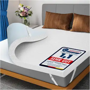 DOPEDIO 7,5cm Gel Memory Foam Matratzen Topper Weiche Matratzenauflage mit Öko-T