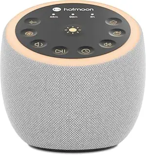 Hotmoon White Noise Machine, Einschlafhilfe Babys Erwachsene mit 40 Klänge, Weiß