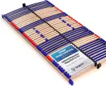 stabiler Lattenrost 100% BUCHE Lattenrahmen - nicht verstellbar, starr - SCHULTERFRÄSUNG, 7 Zonen, 42 Federleisten, Härte-Regulierung, Mittelgurt - FIX SLEEP BEST 42® unmontiert (90x200cm)