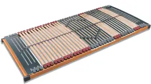 7 Zonen Lattenrost Rhodos® NV | 44 Leisten | Triokautschukkappen | Querholme 100