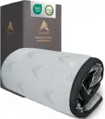 Akroma® Memoryschaum Topper – 180x200cm, 7,5cm Höhe, Zwei Härtegrade H2&H3, Matratzentopper aus Gel Memory Foam, atmungsaktiv, hypoallergen, Abnehmbarer Bezug, Öko-Tex Zertifiziert (180x200cm)