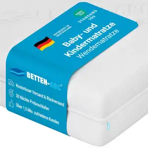 Betten-ABC - Junior Duo - Wendematratze für Babys & Kleinkinder - 70x140 cm - mi
