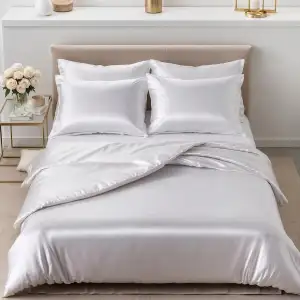 Cozyor Satin Bettwäsche 135x200 extra dick und weich mit robustem Reißverschluss