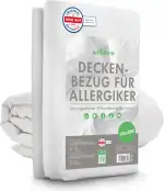 Welldora ǀ Milbenbezug Bettdecke 135x200 ǀ Allergiker Deckenbezug fachärztlich getestet ǀ Premium Encasing gegen Milben & Bettwanzen ǀ Allergiker Bettwäsche Decke 135x200