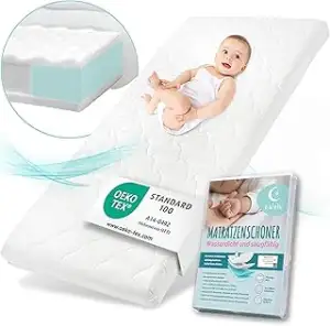 Sun Garden Babymatratze, Kindermatratze 60x120 cm mit Trittkante + Matratzenscho