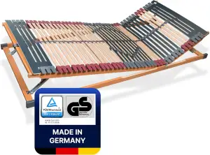 7 Zonen Lattenrost Rhodos® KF, Kopf- und Fußteil verstellbar, 44 Leisten, Trioka