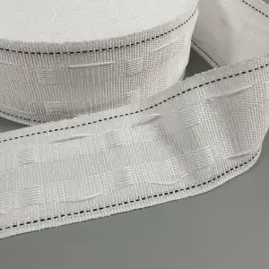 Gardinenband Vorhangband zum Aufnähen, Faltenband für Gardinen, Kräuselband, 4M