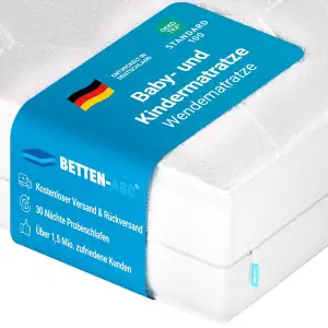 Betten-ABC - Mini-Duo - Wendematratze für Babys & Kleinkinder - 80x180 cm - mit 