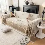 DeepDream Sofa Überzug 1/2/3/4 Sitzer, Chenille Sofaüberwurf Waschbar L Form Sektionssofa, Couch ...