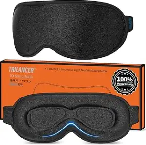 Trilancer 99.99% Lichtblockierende 3D Schlafmaske für Männer & Frauen,2026 Ultra