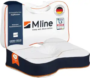 M LINE Athletic Pillow Orthopädisches Kissen - Seitenschläferkissen - Ergonomisc