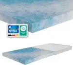 Topper Comfort XL 10cm – H4 fest, 120x200 cm – Kaltschaum Matratzentopper für alle Matratzen & Lattenroste – orthopädisch & ergonomisch – Matratzenauflage