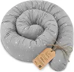 Totsy Baby Seitenschläferkissen Bettschlange Body Pillow 200 cm Baumwolle - Kopfkissen lang Bettr...