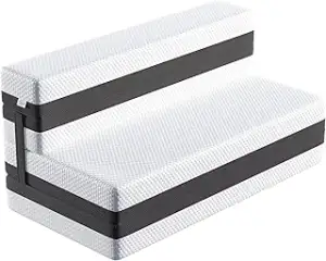 TeQsli Gel Klappmatratze 15 cm Höhe, Gästematratze, 4-teilige Faltmatratze & 3-i