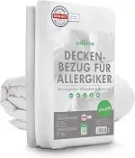 Welldora ǀ Milbenbezug Bettdecke 155x220 ǀ Allergiker Deckenbezug fachärztlich getestet ǀ Premium...