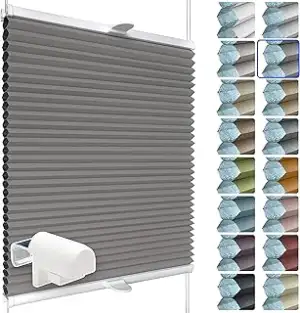 SchattenFreude Waben-Plissee für Fenster | 100% verdunkelnd/Blackout | Mit Klemm