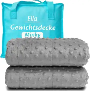 Ella Kinder Gewichtsdecke 4,5 kg 100x170 cm - Therapiedecke, für Stressabbau & A
