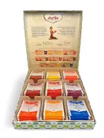 Yogi Tea Yoga Selection - Bio Tee Geschenkbox - Ayurvedisches Geschenkset für Frauen & Männer - Teebox mit Kräutertee, Chai & Schwarztee - Geburtstagsgeschenk, Entspannung - 45 Teebeutel (9 Sorten)