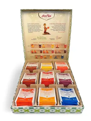 Yogi Tea Yoga Selection - Bio Tee Geschenkbox - Ayurvedisches Geschenkset für Fr