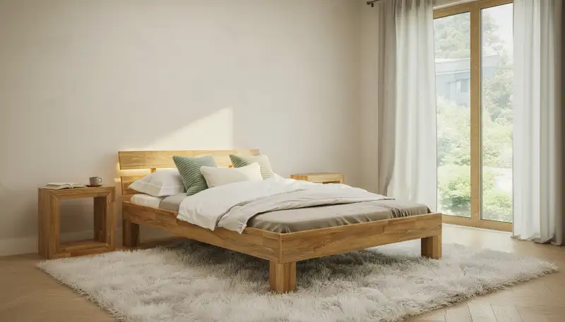 Holzbettgestell: Natürliche Wärme im Schlafzimmer