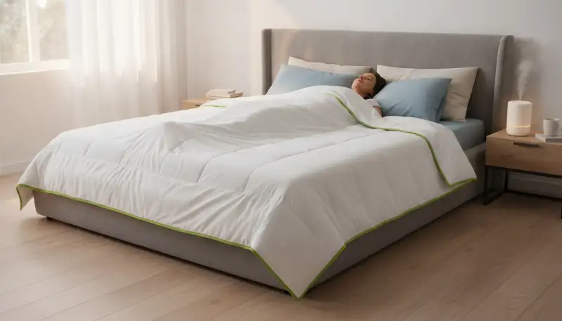 Tiefenentspannung mit der Gewichtsdecke